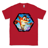 Red CRASH BANDICOOT LEGENDS Classic Tee - linhVisuals