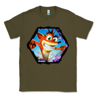 Army Green CRASH BANDICOOT LEGENDS Classic Tee - linhVisuals