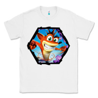 White CRASH BANDICOOT LEGENDS Classic Tee - linhVisuals