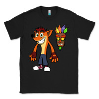 Black CRASH BANDICOOT Classic Tee - linhVisuals