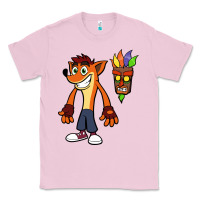Bubblegum Pink CRASH BANDICOOT Classic Tee - linhVisuals