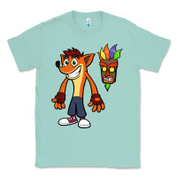 Seafoam CRASH BANDICOOT Classic Tee - linhVisuals