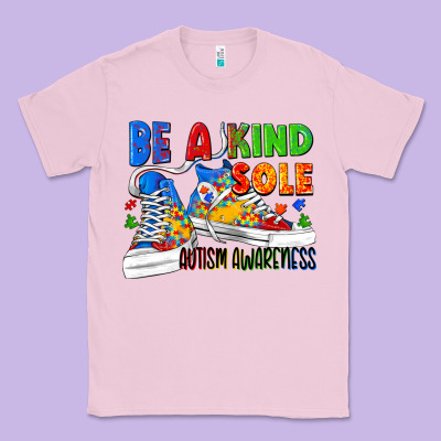 Be A Kind Sole Autism Awareness Classic Tee Designed By Fadigitalartstudio