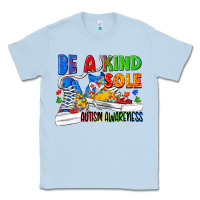 Dusty Blue Be a kind sole Autism Awareness Classic Tee - FaDigitalArtStudio
