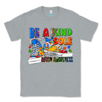 Heather Grey Be a kind sole Autism Awareness Classic Tee - FaDigitalArtStudio