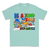 Seafoam Be a kind sole Autism Awareness Classic Tee - FaDigitalArtStudio