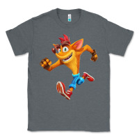 Charcoal Heather CRASH BANDICOOT Classic Tee - linhVisuals