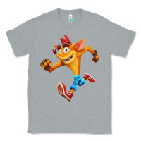 Heather Grey CRASH BANDICOOT Classic Tee - linhVisuals