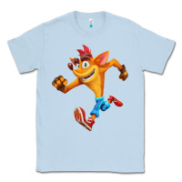 Dusty Blue CRASH BANDICOOT Classic Tee - linhVisuals