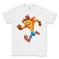 White CRASH BANDICOOT Classic Tee - linhVisuals