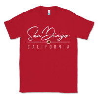 Red san diego ca sweatshirt Classic Tee - linhVisuals