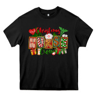 Black Christmas Nurse Crew Heavy Core Tee - FaDigitalArtStudio
