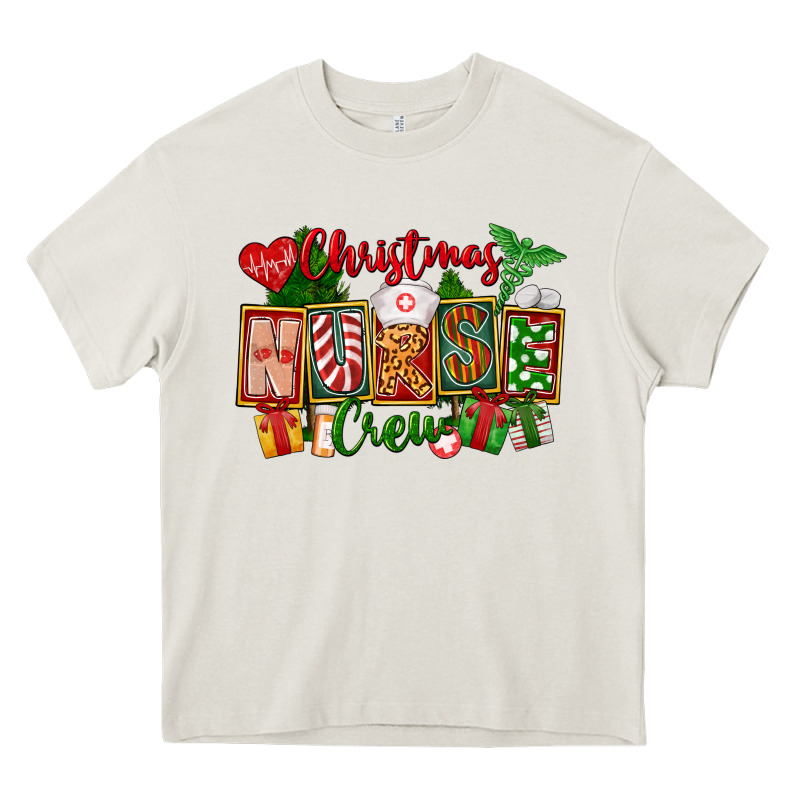 Christmas Nurse Crew Heavy Core Tee by FaDigitalArtStudio | Teevron