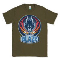 Army Green coventry blaze Classic Tee - linhVisuals