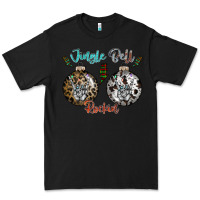 Black Jingle Bell Rockin Premium Tee - CowhideDigitalArt