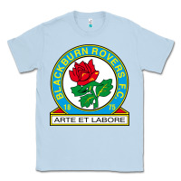 Dusty Blue rovers black burn fc Classic Tee - linhVisuals