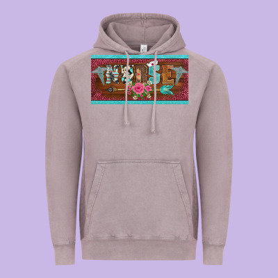 Western Nurse With Medical  Symbol Caduceus And Arrow License Plate Te Vintage Hoodie Designed By Barkaloodesign