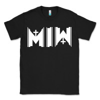 Black Motionless In White Classic Tee - linhVisuals