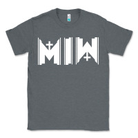 Charcoal Heather Motionless In White Classic Tee - linhVisuals