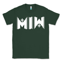 Sports Green Motionless In White Classic Tee - linhVisuals