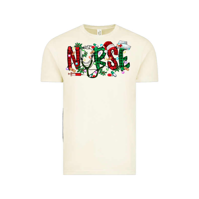 Nurse Christmas Vintage Tee by RacoonDesign | Teevron