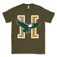 Army Green husson  eagles Classic Tee - linhVisuals
