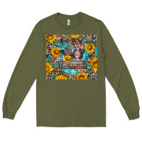 Army Green baby pigs with leopard cowhide and sunflowers Long Sleeve Tee - Artiststas