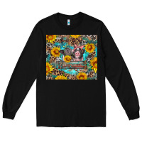 Black baby pigs with leopard cowhide and sunflowers Long Sleeve Tee - Artiststas