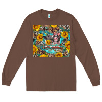Chestnut baby pigs with leopard cowhide and sunflowers Long Sleeve Tee - Artiststas