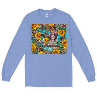 Colony Blue baby pigs with leopard cowhide and sunflowers Long Sleeve Tee - Artiststas