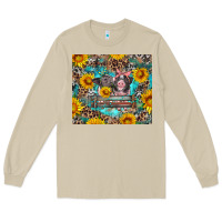 Mushroom baby pigs with leopard cowhide and sunflowers Long Sleeve Tee - Artiststas