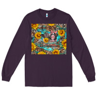 Plum baby pigs with leopard cowhide and sunflowers Long Sleeve Tee - Artiststas
