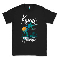 Black family vacation retro sunset hawaii kauai t shirt Classic Tee - linhVisuals