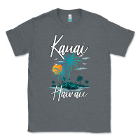 Charcoal Heather family vacation retro sunset hawaii kauai t shirt Classic Tee - linhVisuals