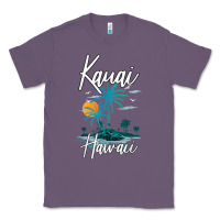Lavender family vacation retro sunset hawaii kauai t shirt Classic Tee - linhVisuals