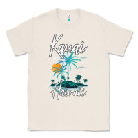 Natural family vacation retro sunset hawaii kauai t shirt Classic Tee - linhVisuals