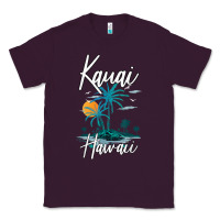 Plum family vacation retro sunset hawaii kauai t shirt Classic Tee - linhVisuals