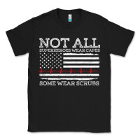 Black nurses not all superheroes wear caps some wear scrubs nurse supportive Classic Tee - linhVisuals
