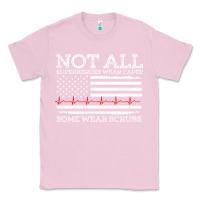 Bubblegum Pink nurses not all superheroes wear caps some wear scrubs nurse supportive Classic Tee - linhVisuals