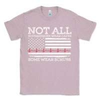 Lilac nurses not all superheroes wear caps some wear scrubs nurse supportive Classic Tee - linhVisuals