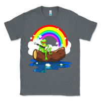 Charcoal Heather the rainbow connection Classic Tee - linhVisuals