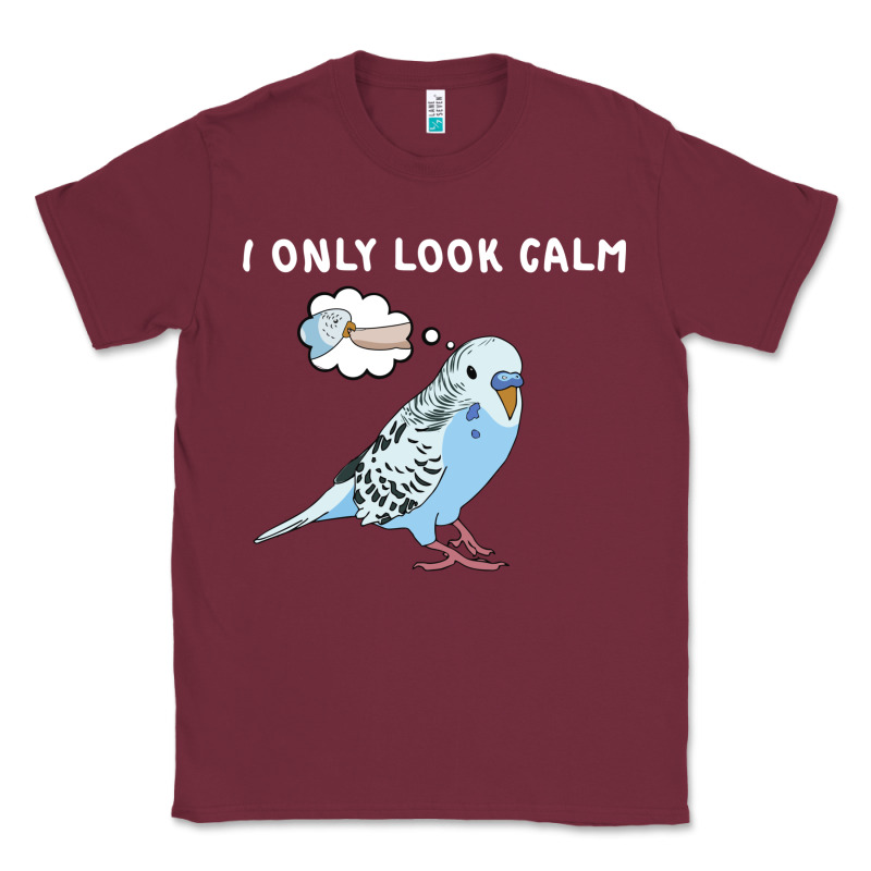 Parakeet Bird Biting Finger Funny I Only Look Calm Classic Tee by linhVisuals | Teevron