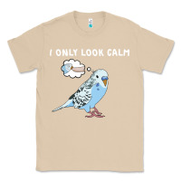 Mushroom parakeet bird biting finger funny i only look calm Classic Tee - linhVisuals