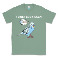 Sage parakeet bird biting finger funny i only look calm Classic Tee - linhVisuals