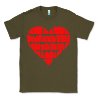 Army Green book lover Classic Tee - linhVisuals