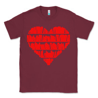 Burgundy book lover Classic Tee - linhVisuals