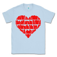 Dusty Blue book lover Classic Tee - linhVisuals