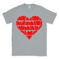 Heather Grey book lover Classic Tee - linhVisuals