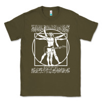 Army Green man playing the guitar Classic Tee - linhVisuals