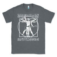 Charcoal Heather man playing the guitar Classic Tee - linhVisuals